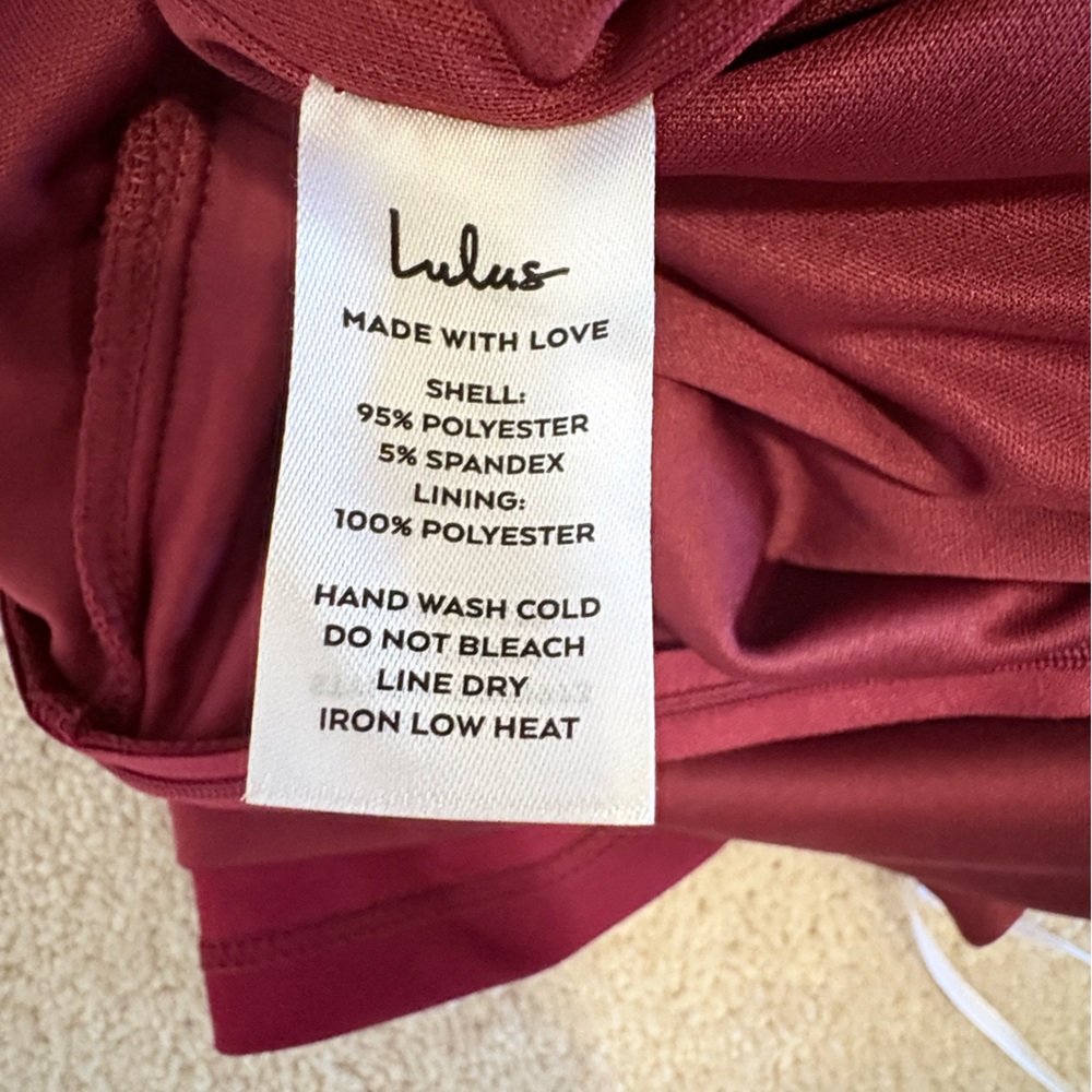 Lulu's Deep Wine Red Off-Shoulder Maxi Dress - Picture 6 of 6